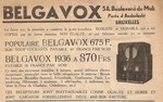 Parmi les derniers mod&egrave;les r&eacute;f&eacute;renc&eacute;s : Belgavox - 