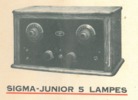 Parmi les derniers mod&egrave;les r&eacute;f&eacute;renc&eacute;s : Radio-Sigma - 